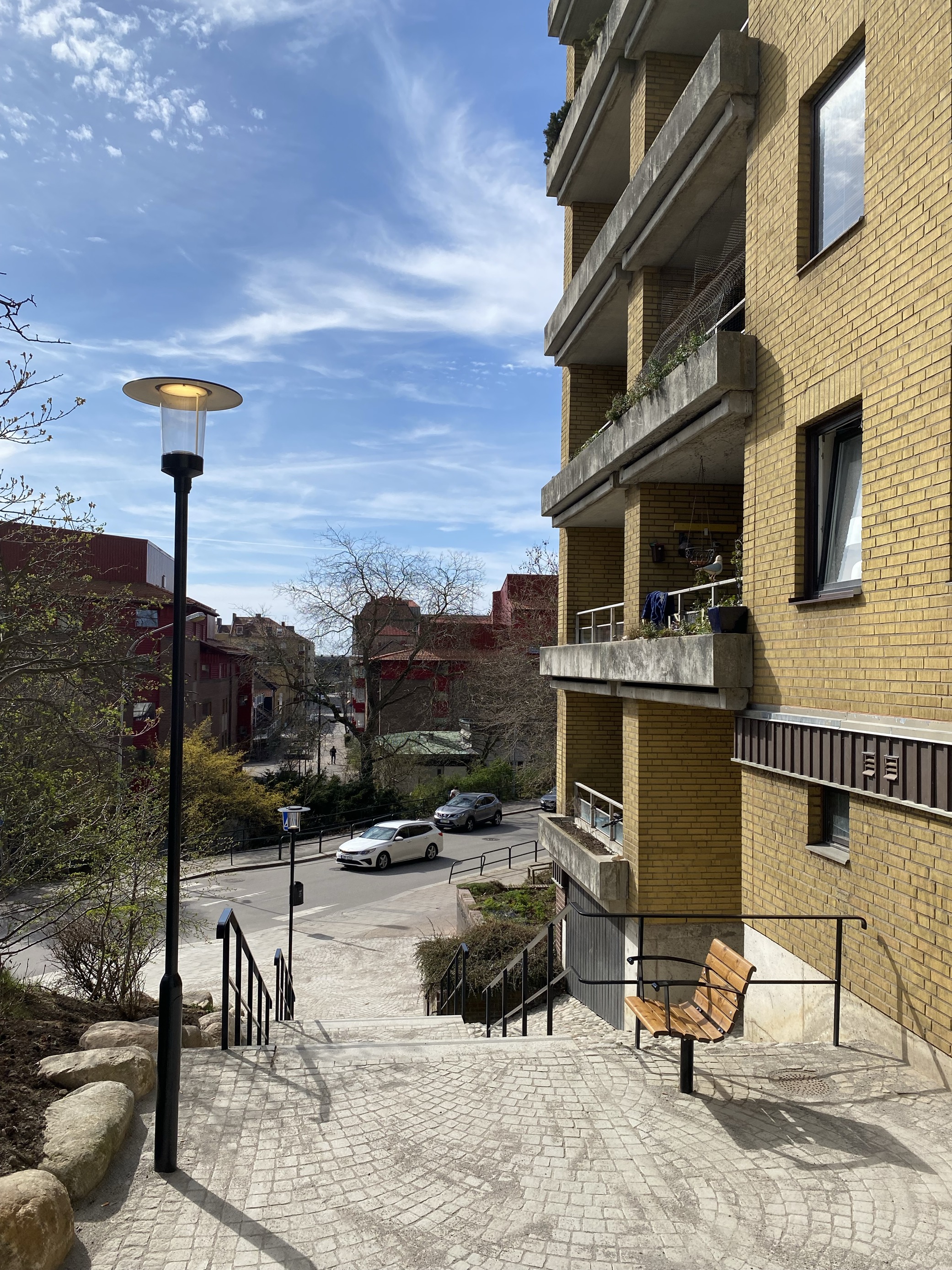 Trappan efter renovering. 