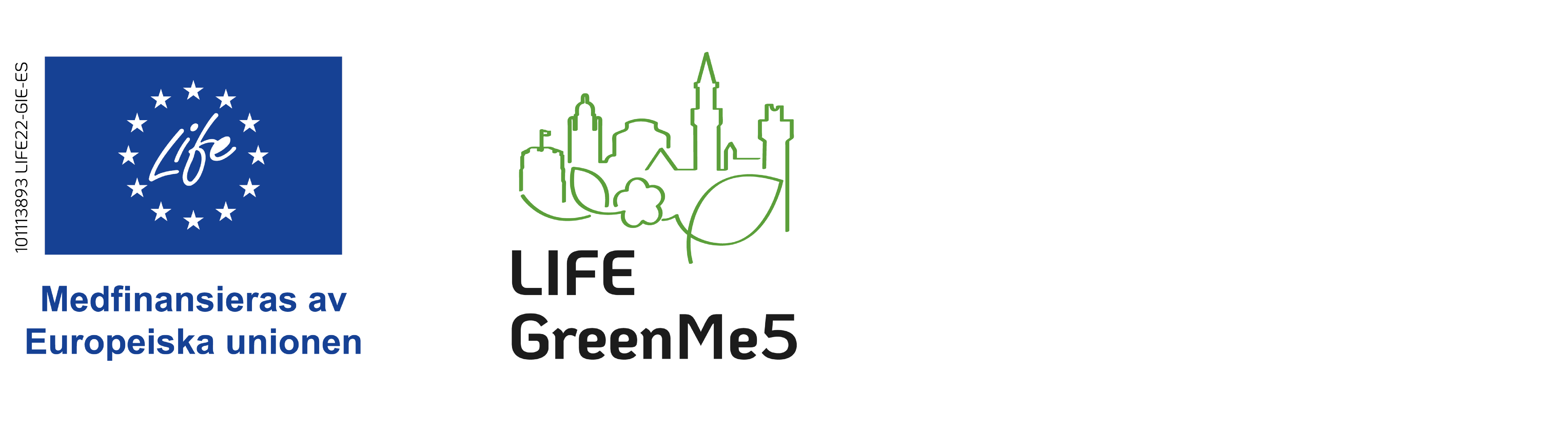 Logga medfinansierias av Europeiska Unionen och Logga av LIFE GreenMe5